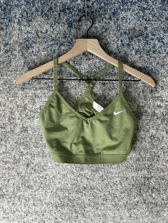 Nike Other - Nike Sports Bra Womens Large Green Crossback Mesh Lined Yoga Athletic Top